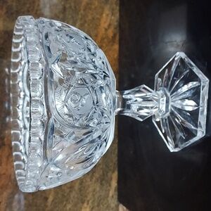 Vintage Footed Floral Compote Bowl in perfect condition.